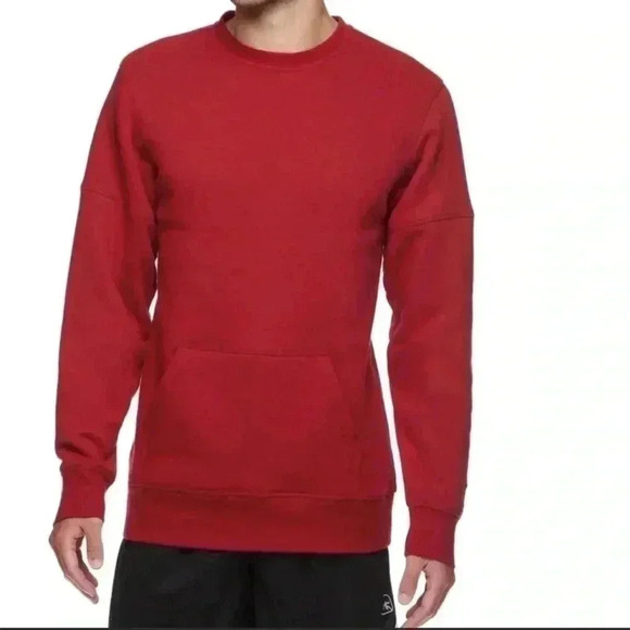 AND1 Men’s Red Fleece Lined Sweatshirt MVP Crewneck Size Large Long Sleeve - Picture 5 of 5
